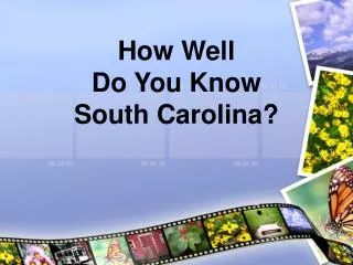 How Well Do You Know South Carolina?