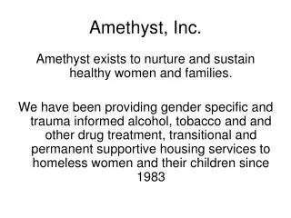 Amethyst, Inc.