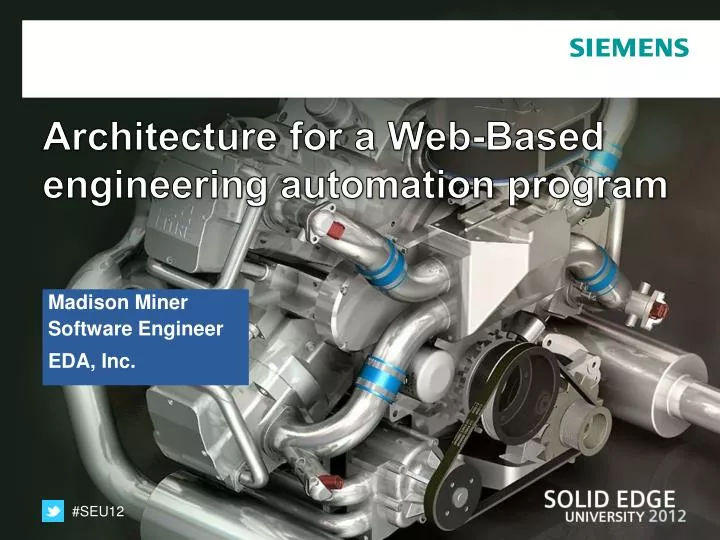 architecture for a web based engineering automation program