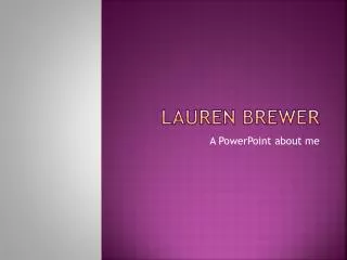 Lauren Brewer