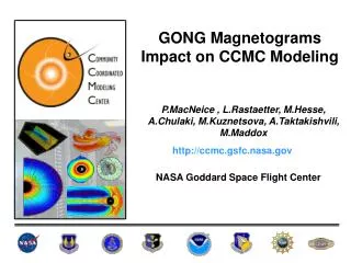 GONG Magnetograms Impact on CCMC Modeling