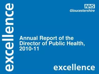 Annual Report of the Director of Public Health, 2010-11