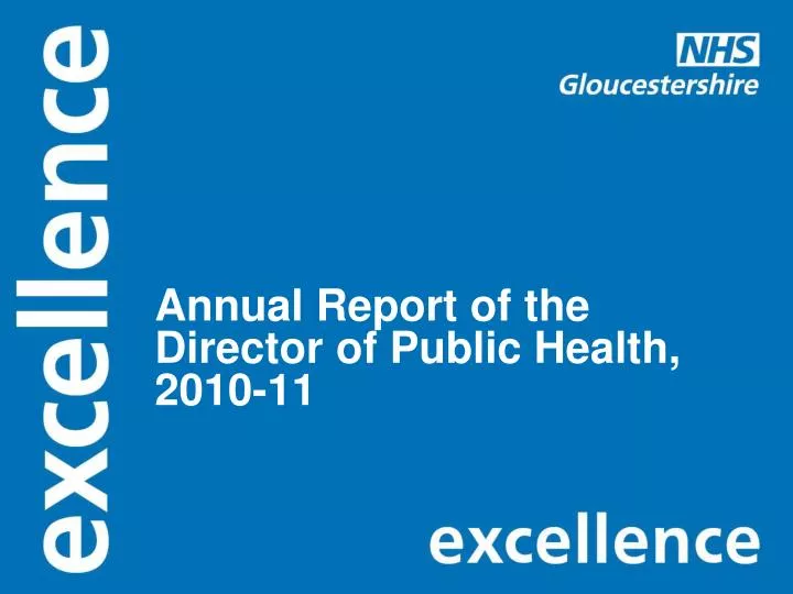annual report of the director of public health 2010 11