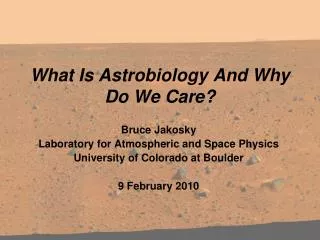 What Is Astrobiology And Why Do We Care?