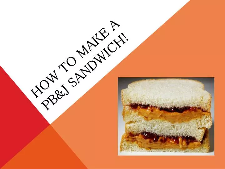 how to make a pb j sandwich