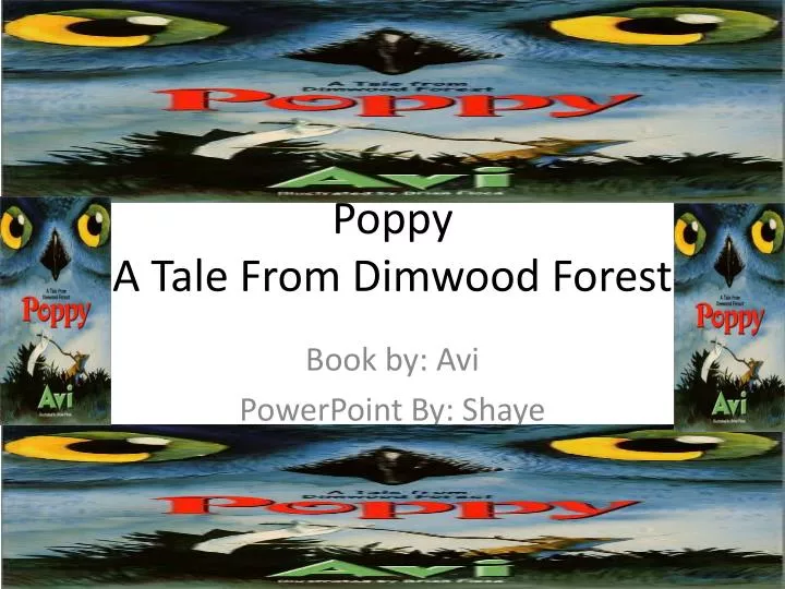 poppy a tale from dimwood forest