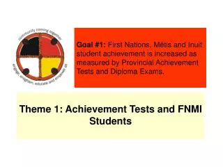 Theme 1: Achievement Tests and FNMI Students