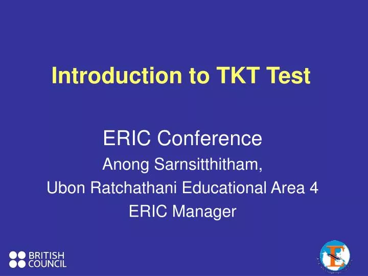 introduction to tkt test
