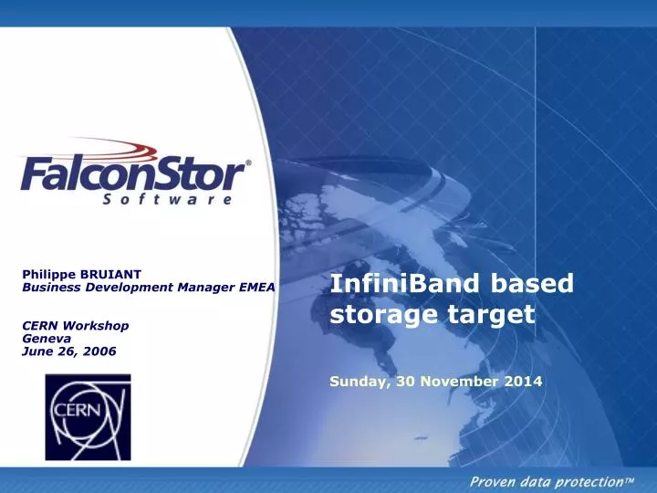 infiniband based storage target
