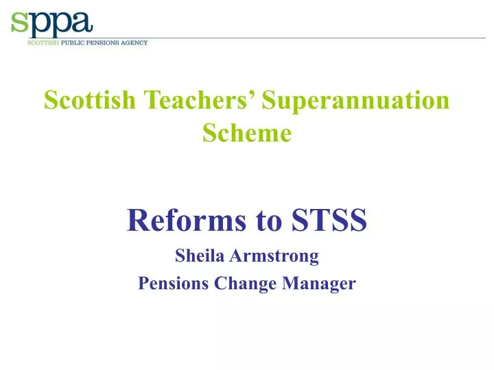 scottish teachers superannuation scheme