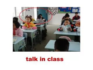 talk in class