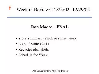 Week in Review: 12/23/02 -12/29/02