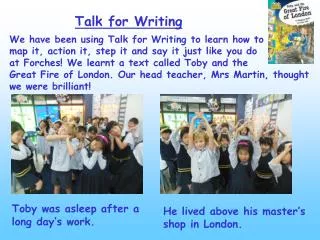 We have been using Talk for Writing to learn how to