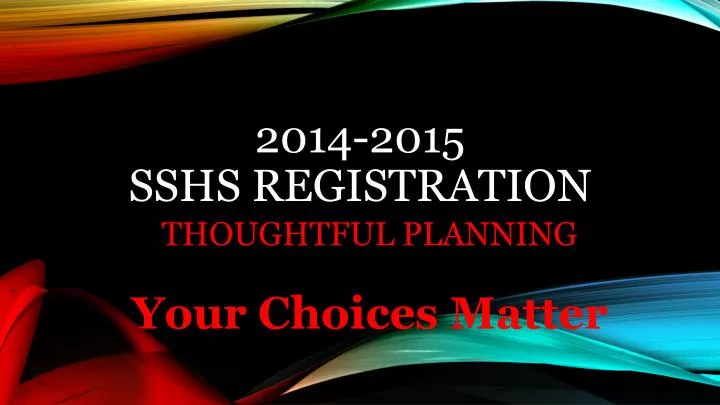 2014 2015 sshs registration