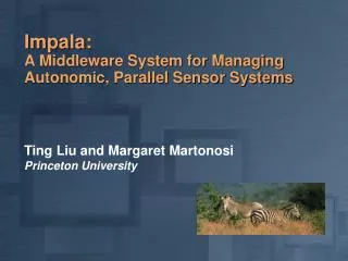 Impala: A Middleware System for Managing Autonomic, Parallel Sensor Systems