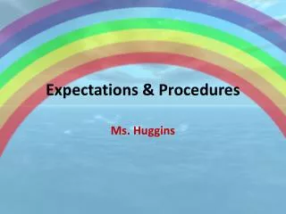 Expectations &amp; Procedures