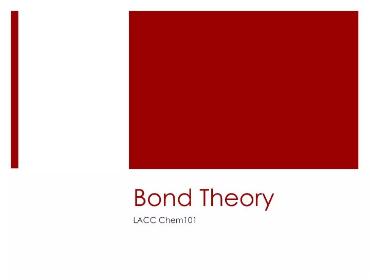 bond theory