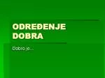 ODREĐENJE DOBRA - slide 1