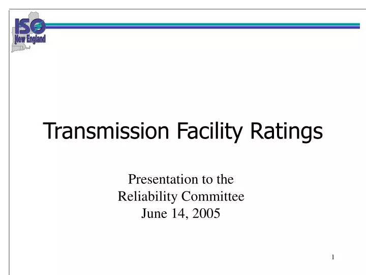 transmission facility ratings