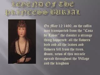 Legend of the princess burial