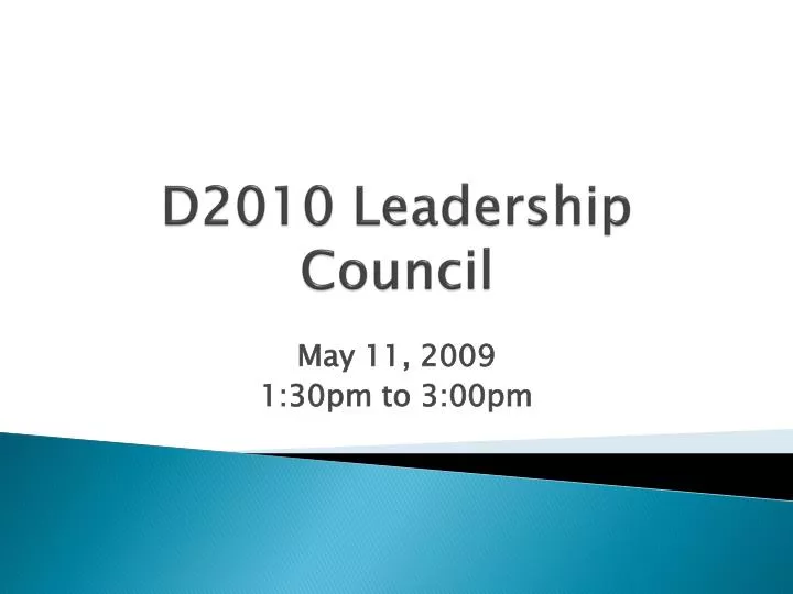 d2010 leadership council
