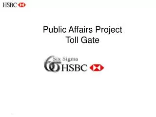 Public Affairs Project Toll Gate