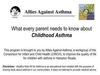 What every parent needs to know about Childhood Asthma