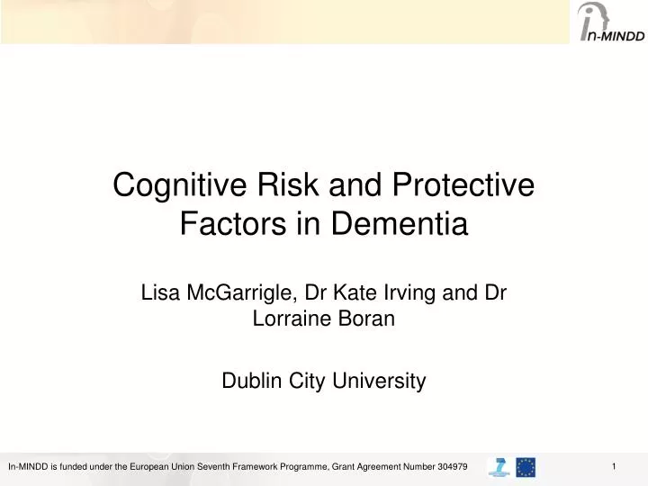 cognitive risk and protective factors in dementia