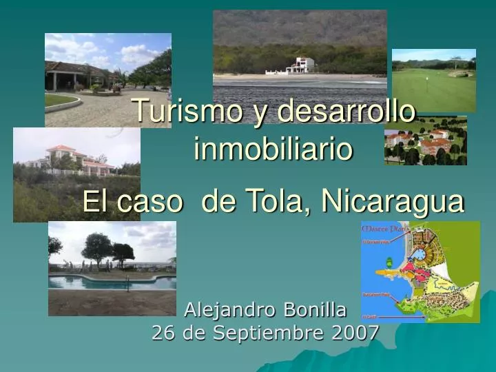turismo y desarrollo inmobiliario e l caso de tola nicaragua