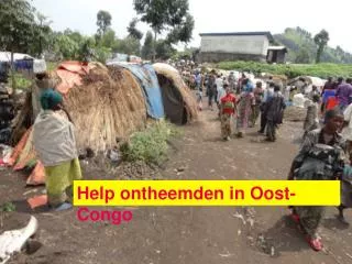 Help ontheemden in Oost-Congo