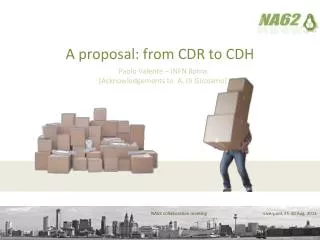 A proposal: from CDR to CDH