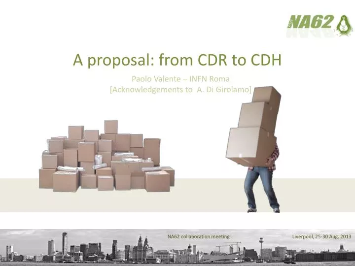 a proposal from cdr to cdh