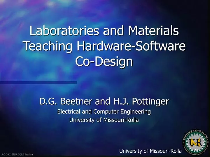 laboratories and materials teaching hardware software co design