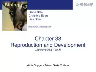 Chapter 38 Reproduction and Development (Sections 38.5 - 38.8)