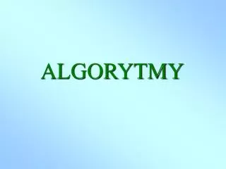 ALGORYTMY