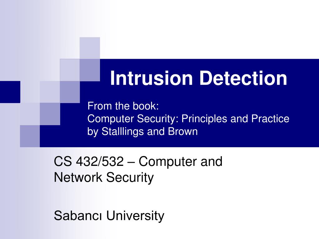 PPT - From the book: Computer Security: Principles and Practice by ...