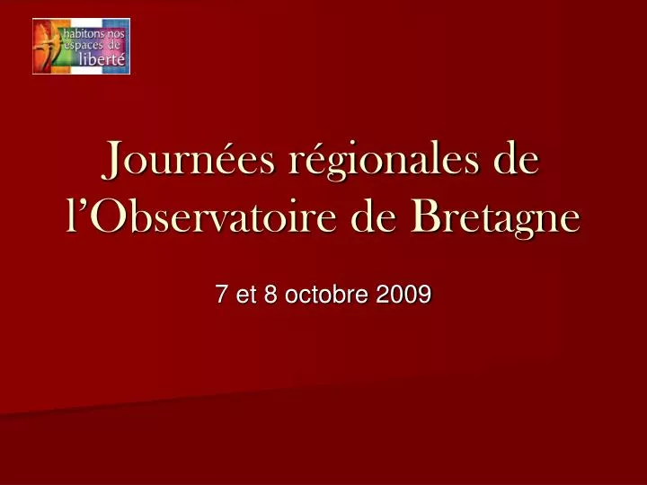 journ es r gionales de l observatoire de bretagne