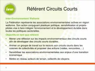 Référent Circuits Courts