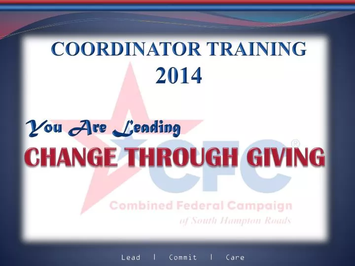 coordinator training 2014