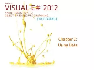 Chapter 2: Using Data