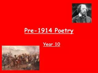 Pre-1914 Poetry