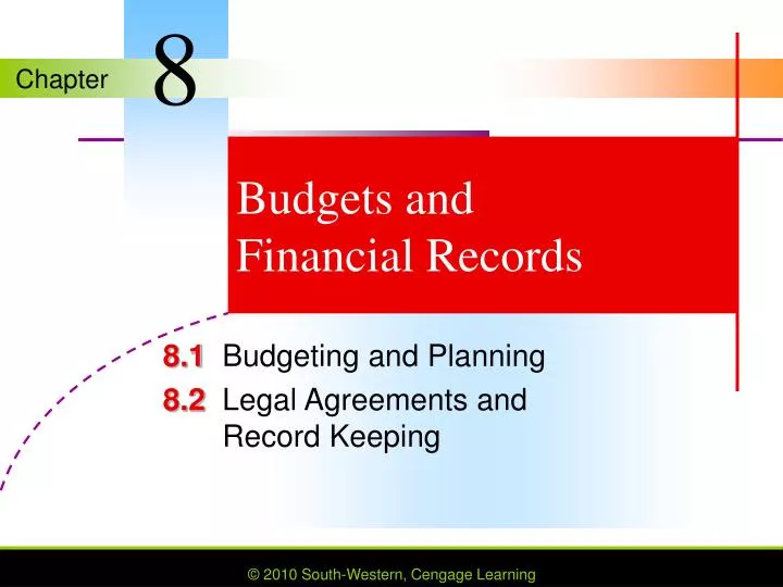 budgets and financial records