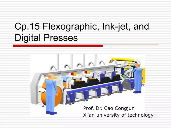 cp 15 flexographic ink jet and digital presses