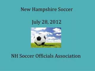 New Hampshire Soccer July 28, 2012
