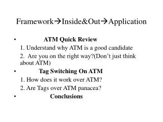 Framework?Inside&amp;Out?Application