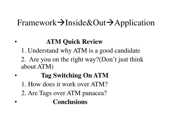 framework inside out application