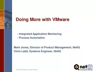 Doing More with VMware