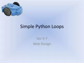 Simple Python Loops