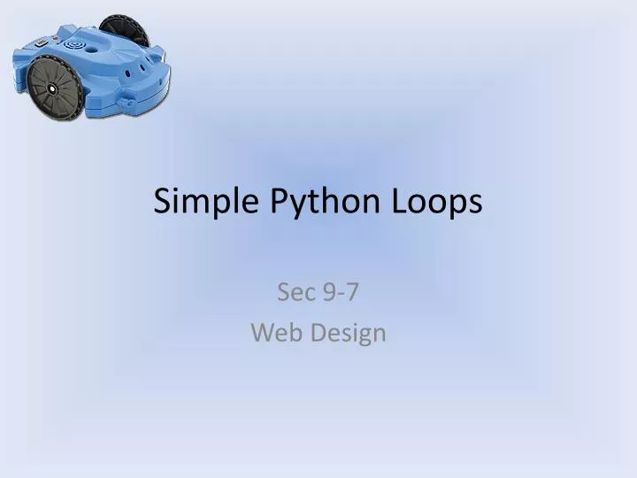 simple python loops