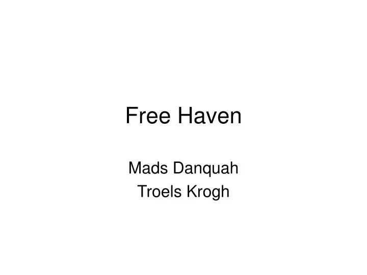 free haven